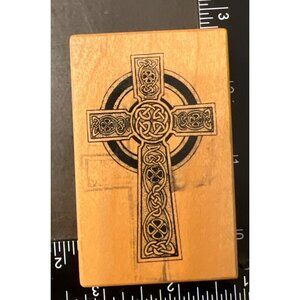 Celtic Cross Wood Mounted Rubber Stamp By PSX F-2370 Easter
